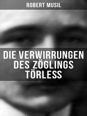 cover image of Die Verwirrungen des Zöglings Törleß